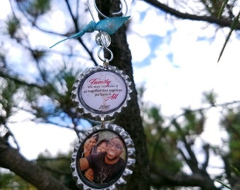 Custom Personalized Photo  Bottle Cap Keepsake Ornament Charm Family/1st Christmas/1st Hanukkah/child/Friend