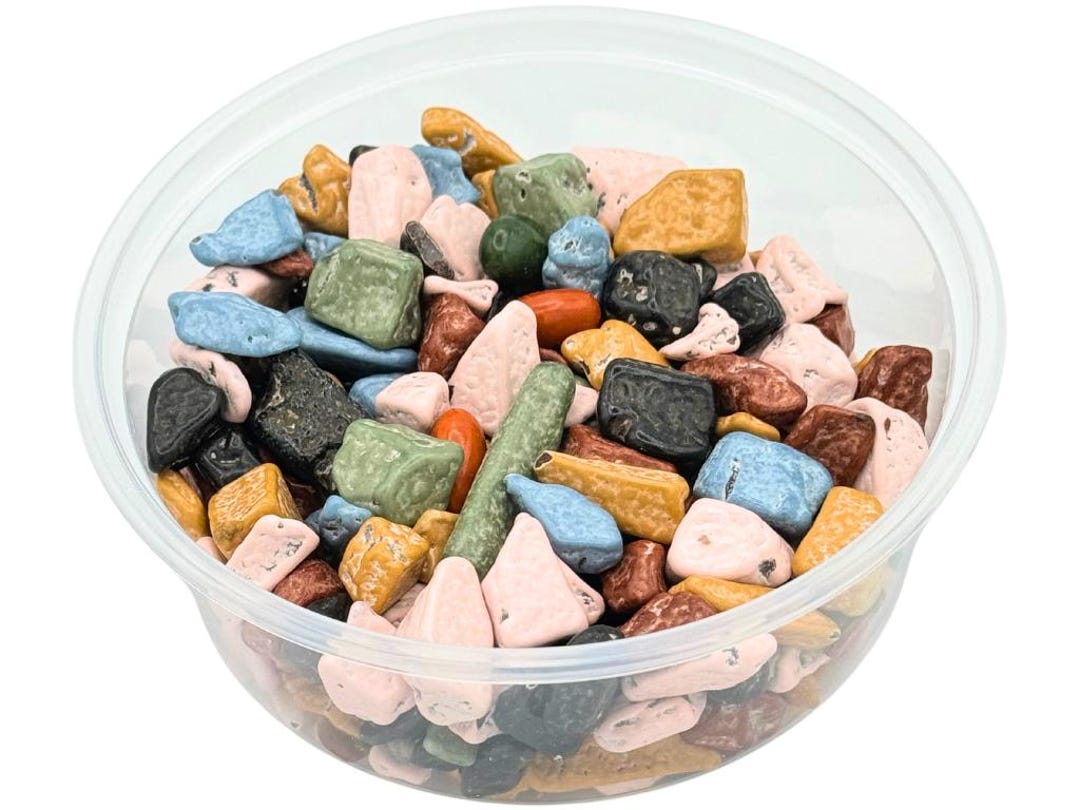 CHOCO ROCKS 6.4oz Pouch, Chocolate Candy Gems, Mini Rocks, Edible Decor ...