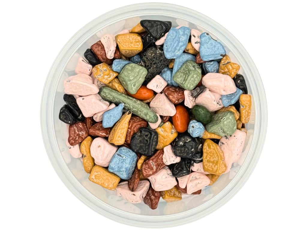 CHOCO ROCKS 6.4oz Pouch, Chocolate Candy Gems, Mini Rocks, Edible Decor ...