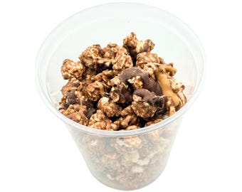 Chocolate PB Buckeye Popcorn 6.6oz Bag, Gourmet Snack Mix, Sweet Treat, Dessert Gift, Popcorn Lover Gift