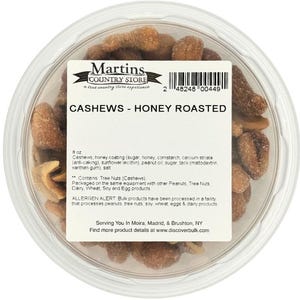 Delicious Honey Roasted Cashews 8oz, Premium Quality Nuts, Nut Lover Gift, Nut Mix, Snack Pack