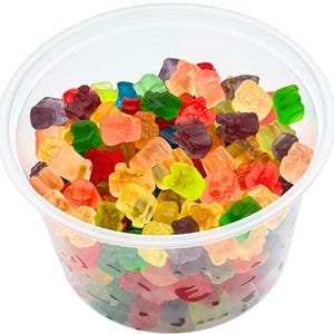 Paquete de mini ositos de goma de 370 g, 12 sabores, caramelos surtidos, paquete de snacks, dulces golosinas imagen 1