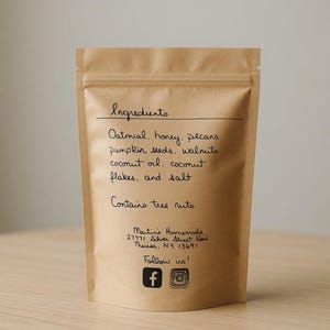 Martin's Homemade Granola – Small Batch Honey & Salt with Pecans, Walnuts, and Pepitas afbeelding 2