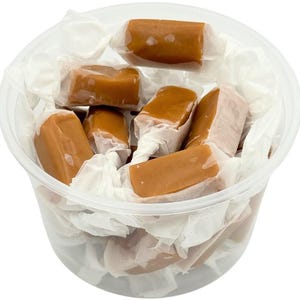 Vanilla Sea Salt Caramels 8oz Pack, Handcrafted Gourmet Candy, Sweet and Salty Treat, Indulgent Caramel Confection, Foodie Gift