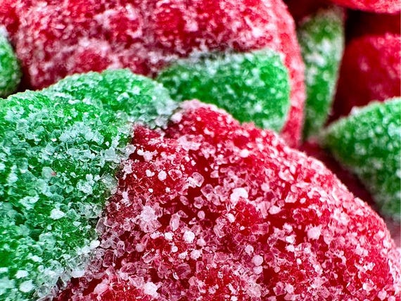 Wild Strawberry Sour Gummy Candy, 10.6oz, Tart & Sweet Chewy Treat