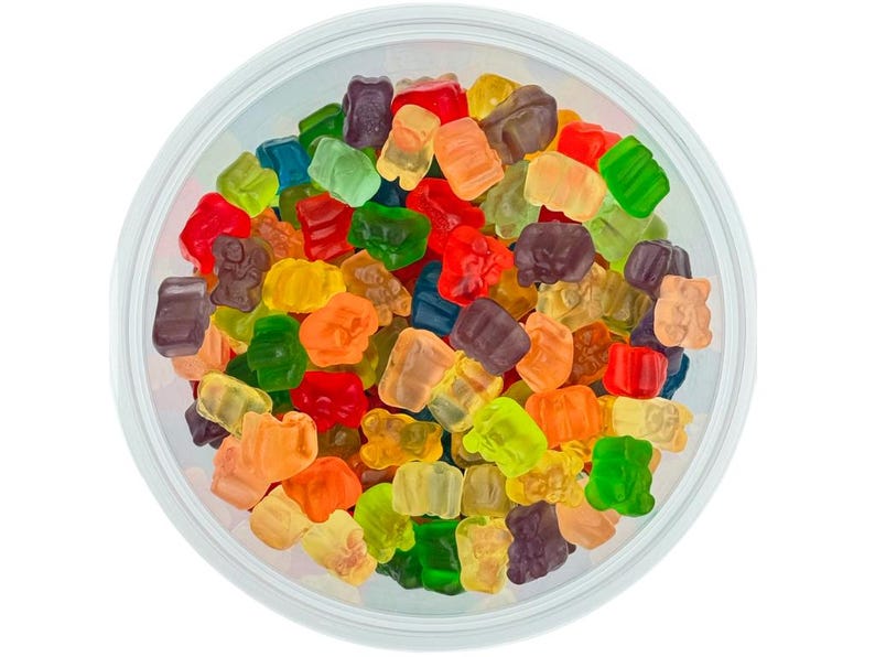 Paquete de mini ositos de goma de 370 g, 12 sabores, caramelos surtidos, paquete de snacks, dulces golosinas imagen 3