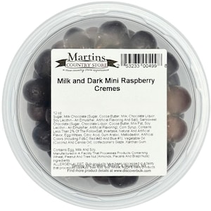 Raspberry Creme Filled Chocolates, Milk and Dark Chocolate, 12oz, Gourmet Candy Gift, Sweet Treat