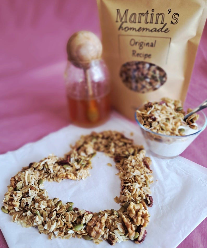 Martin's Homemade Granola – Small Batch Honey & Salt with Pecans, Walnuts, and Pepitas afbeelding 5