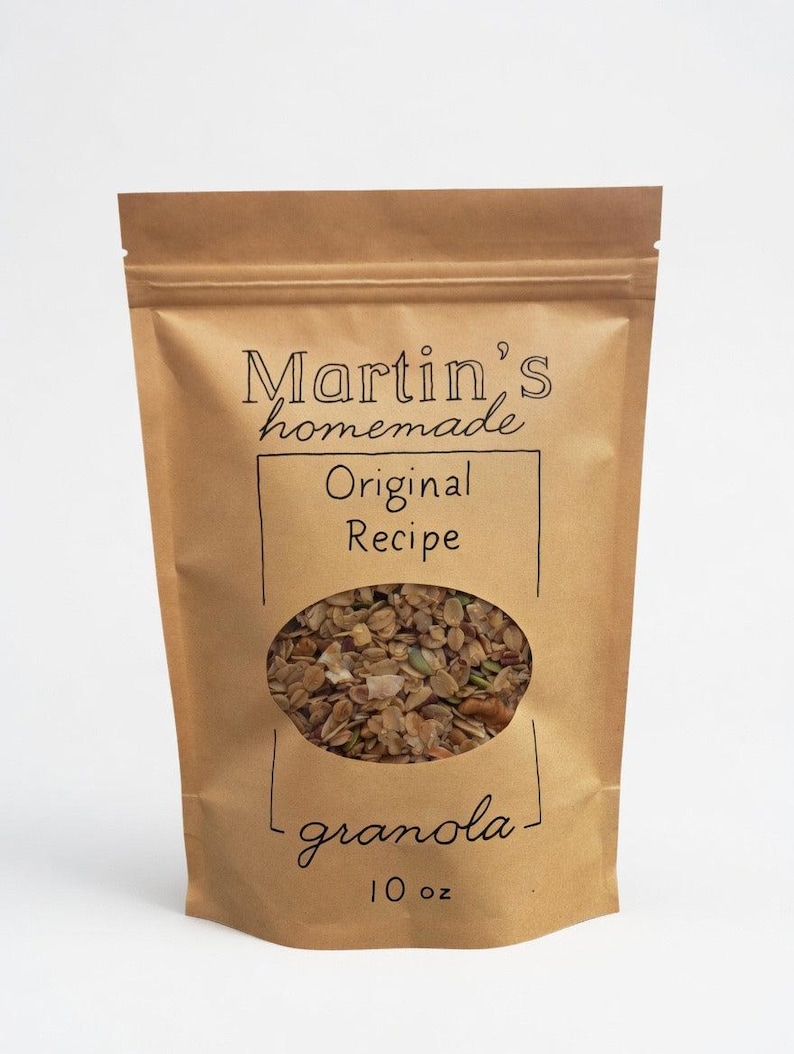 Martin's Homemade Granola – Small Batch Honey & Salt with Pecans, Walnuts, and Pepitas afbeelding 1