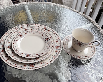 88pc Noritake Ivory China Asian Song ~ 7 Piece Place Settings +