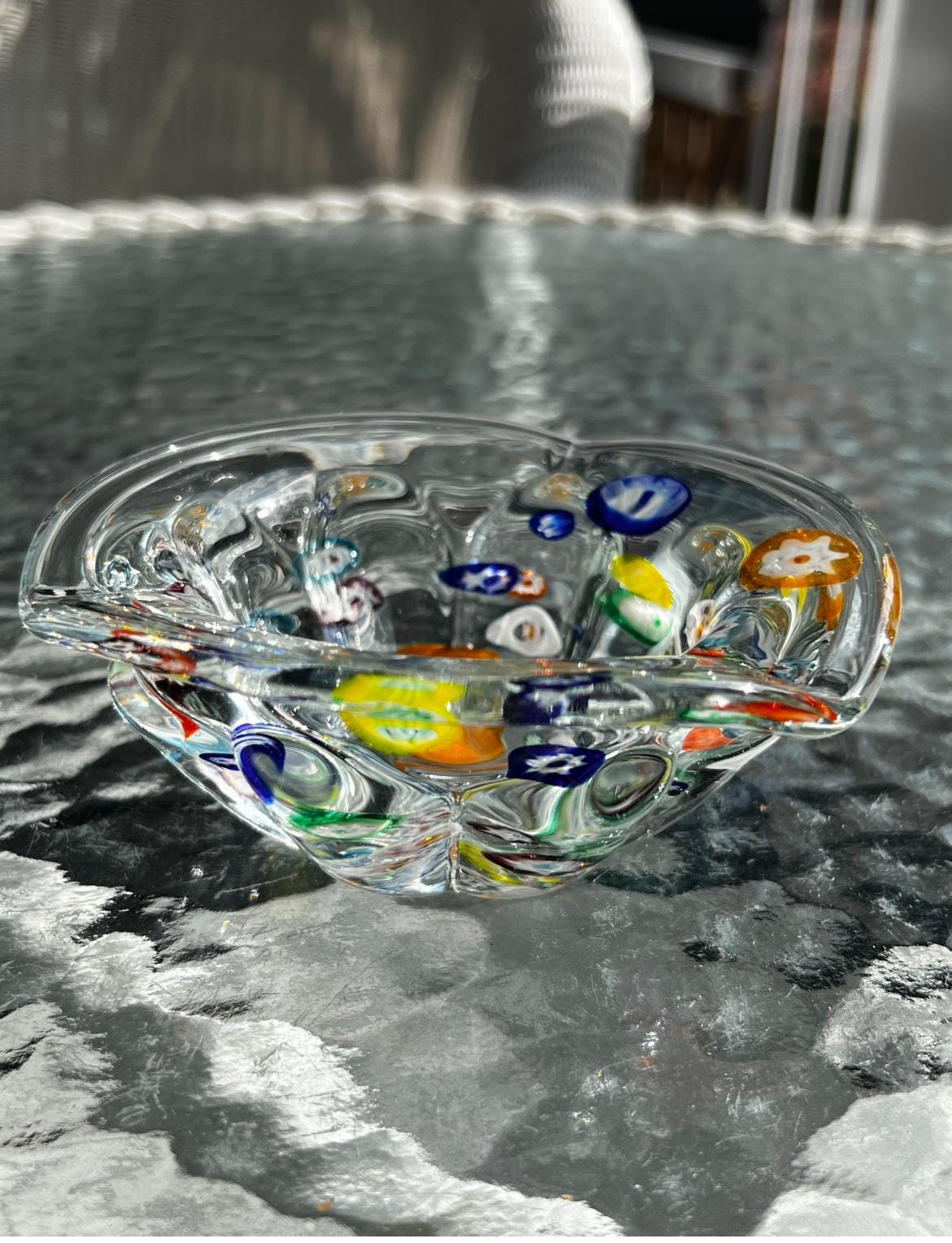 Murano Millefiori Glass Bowl - Etsy