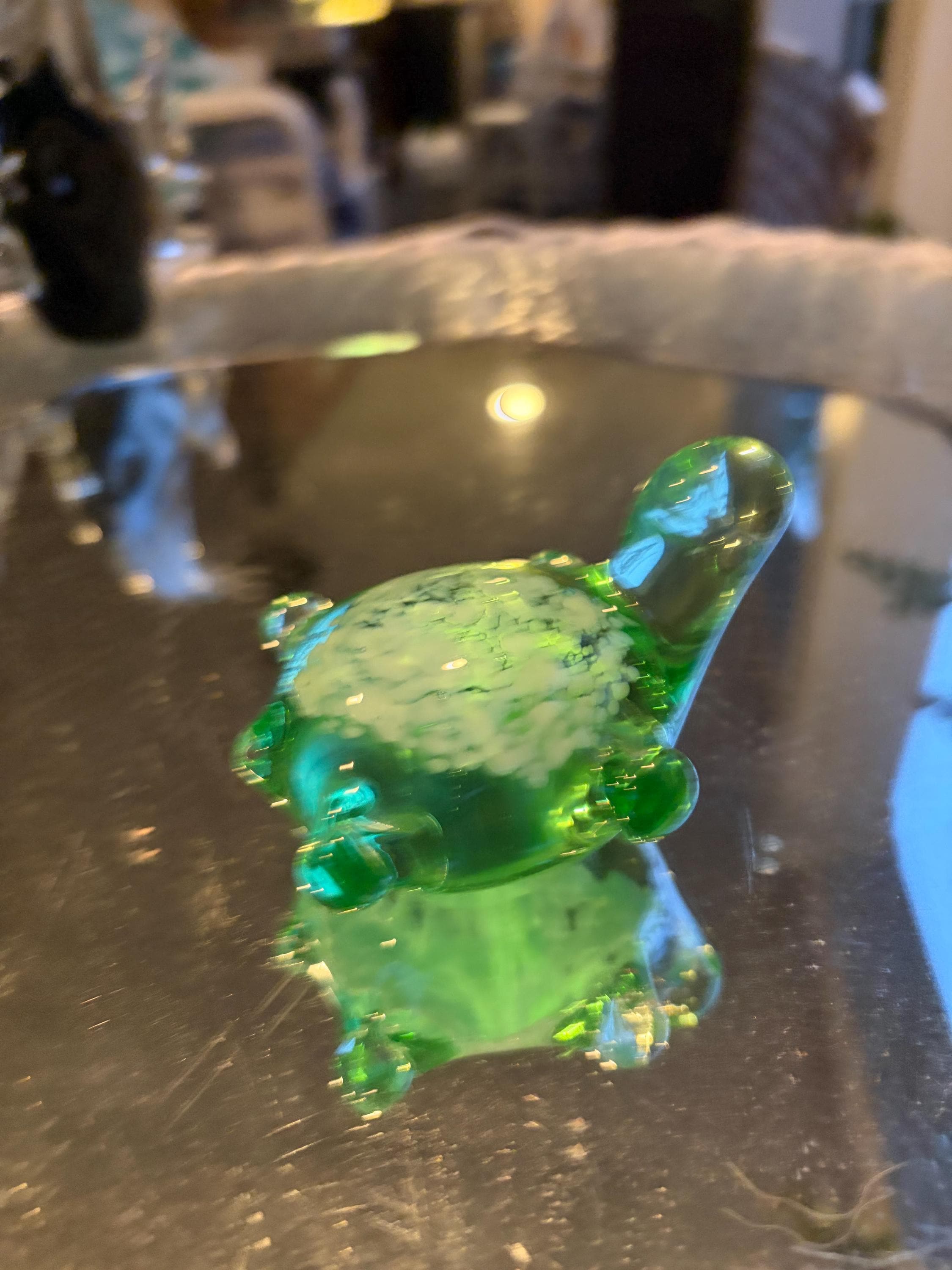Vintage Glass Turtle - Etsy
