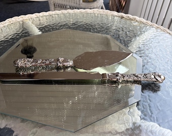Vintage Godinger Silver Treasures Silverplate Cake Serving Set with 14” Knife