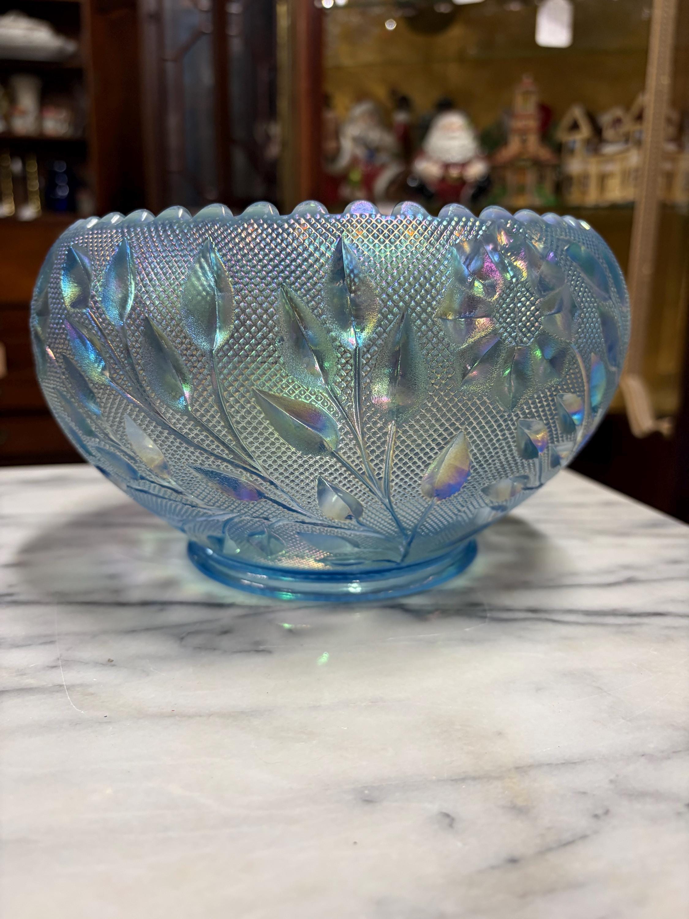 Fenton Blue Bowl - Etsy