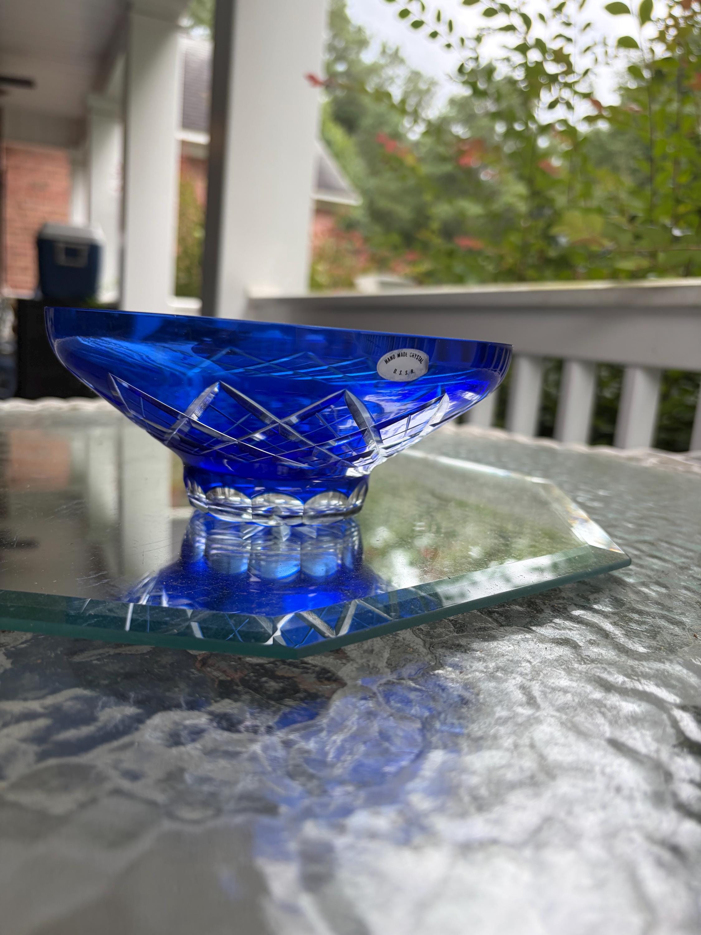 Bohemian Crystal Fruit Bowl - Etsy