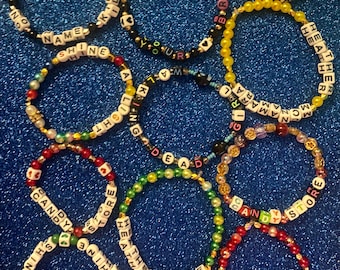 Heathers the musical inspired merchandise Friendship style beaded bracelets musical theatre gift