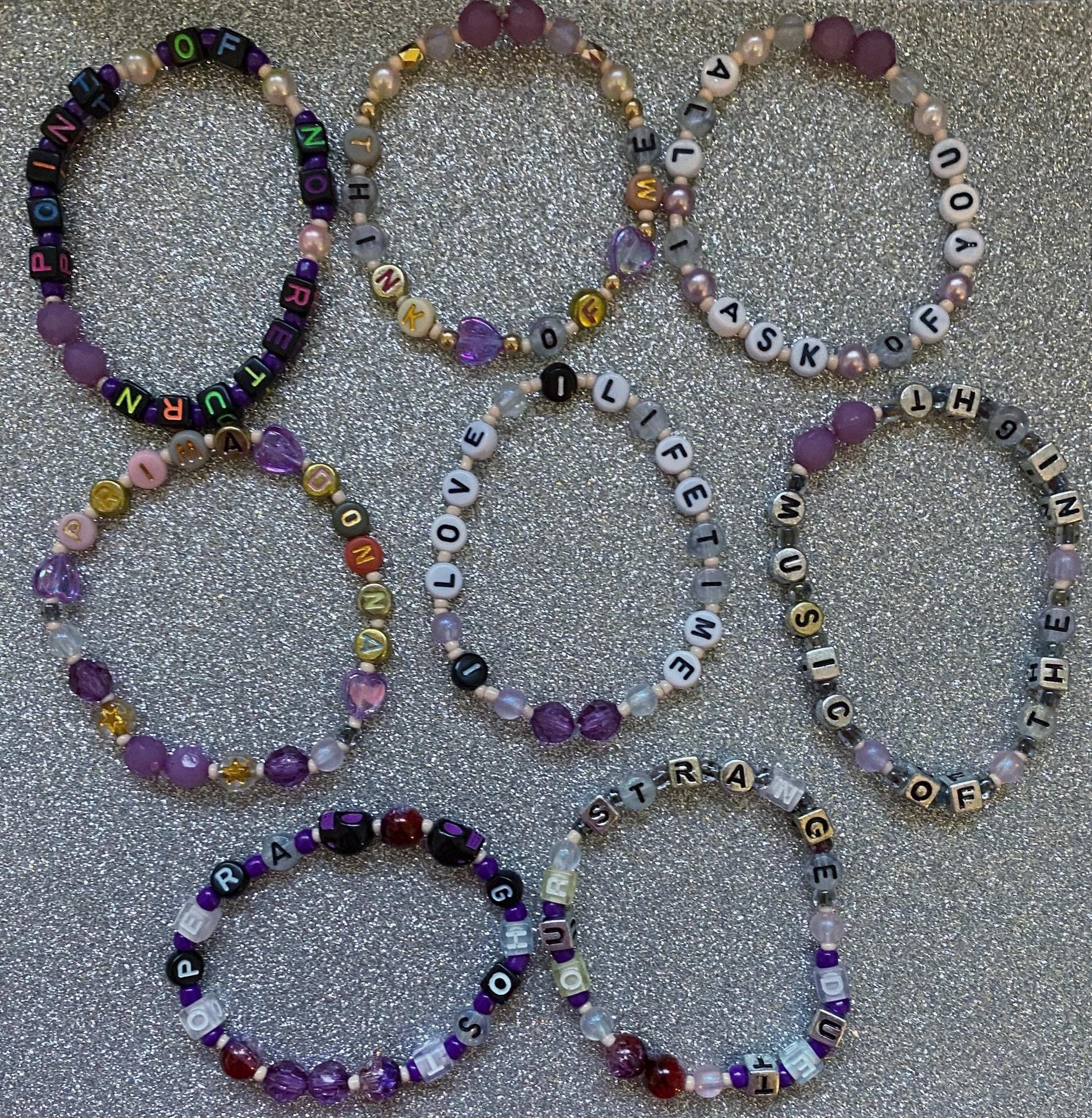 Phantom of the opera the musical inspired merchandise Friendship style beaded bracelets musical theatre gift