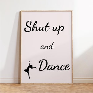 Shut up and Dance Song Lyric Wall Art Rock Music Poster Song Lyrics Digital Print Music Wall Art Musician Gifts Gallery Wall Music Lyrics