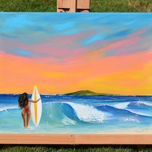 絵画 sunrise 11x14 Original Painting - Lana'i Sunrise - Etsy