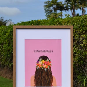 Ha'awi Manawale'a - 11x14 White Matted Print (16x20)