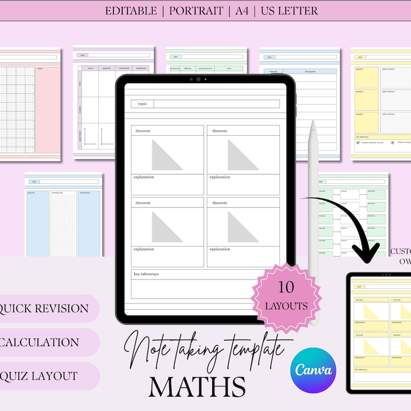 Math Notes - Etsy