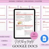 Editable Study Notes Template for Students | Ready-to-use Google Docs ...