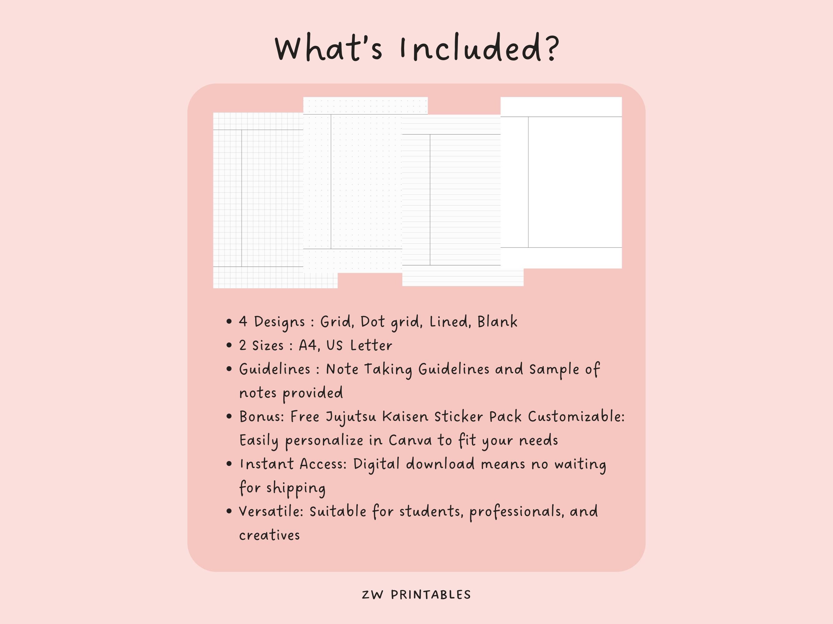 Cornell Note-taking Templates, Lecture Notes Templates, Digital Notes ...