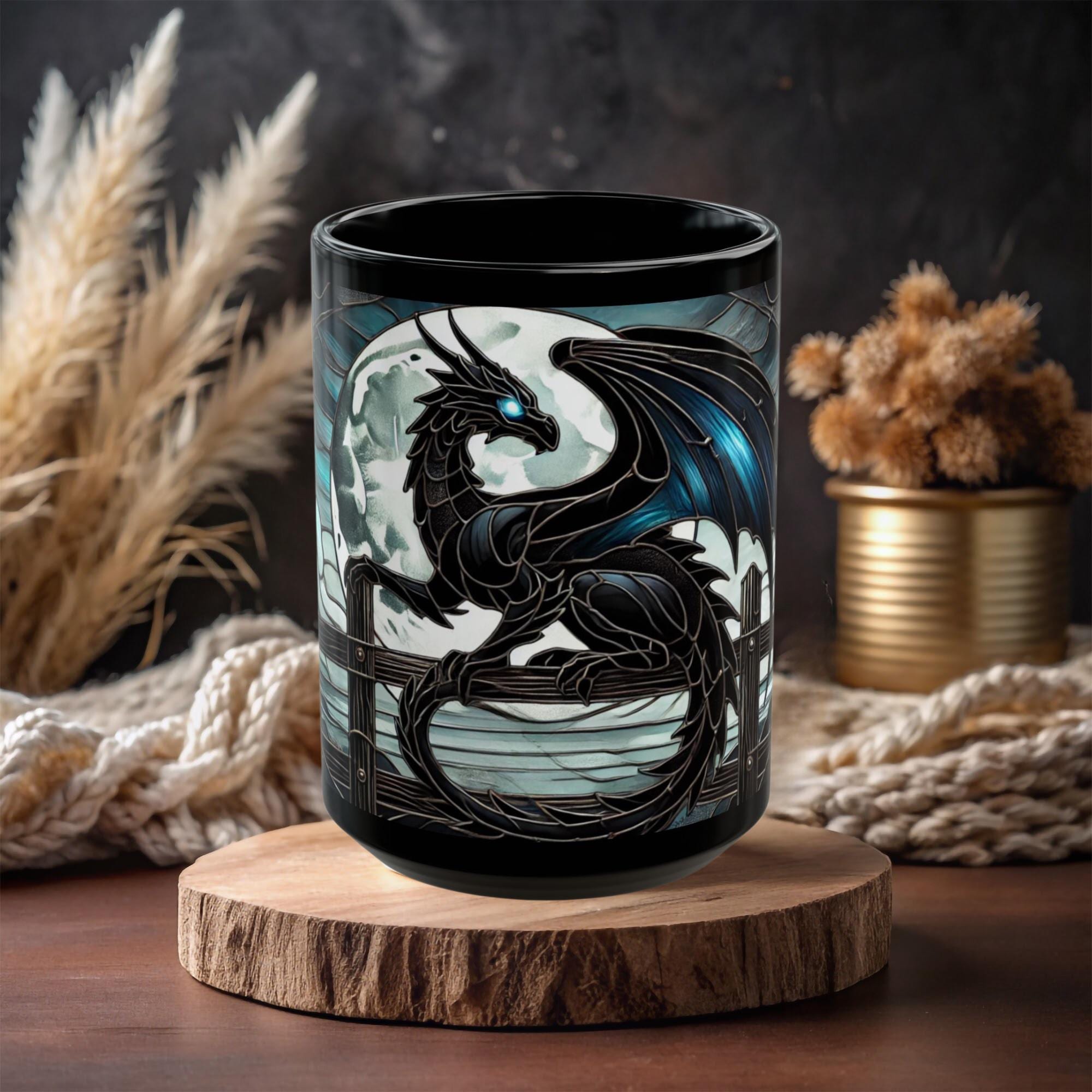 ドラゴン模様の陶器カップ Dragon tea cup - Etsy 日本
