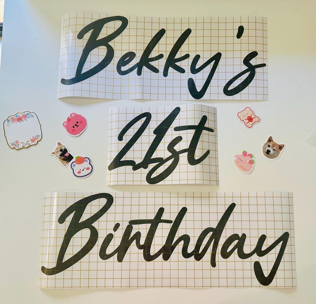 Custom Event Vinyl Decals for Signage, Weddings, Parties - Etsy