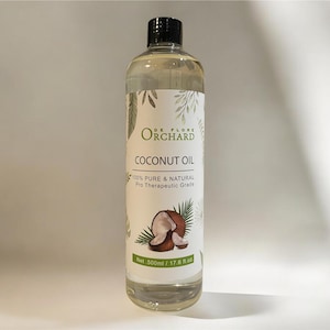 Natural Coconut Oil | 100% Pure Organic Oil for body, skin and hair care, vegan, gifts for her
