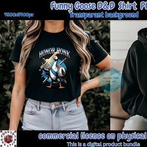 Funny Goose D&D Shirt for Animal Lovers, Honk T-Shirt, Gift for Animal Lovers , Goose Tee Bundle,Honor Honk T-Shirt, Funny Animal Shirt