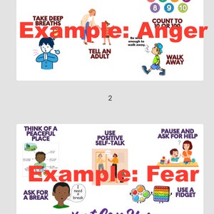 Inside Out 2 Coping Skills Posters for Each Character