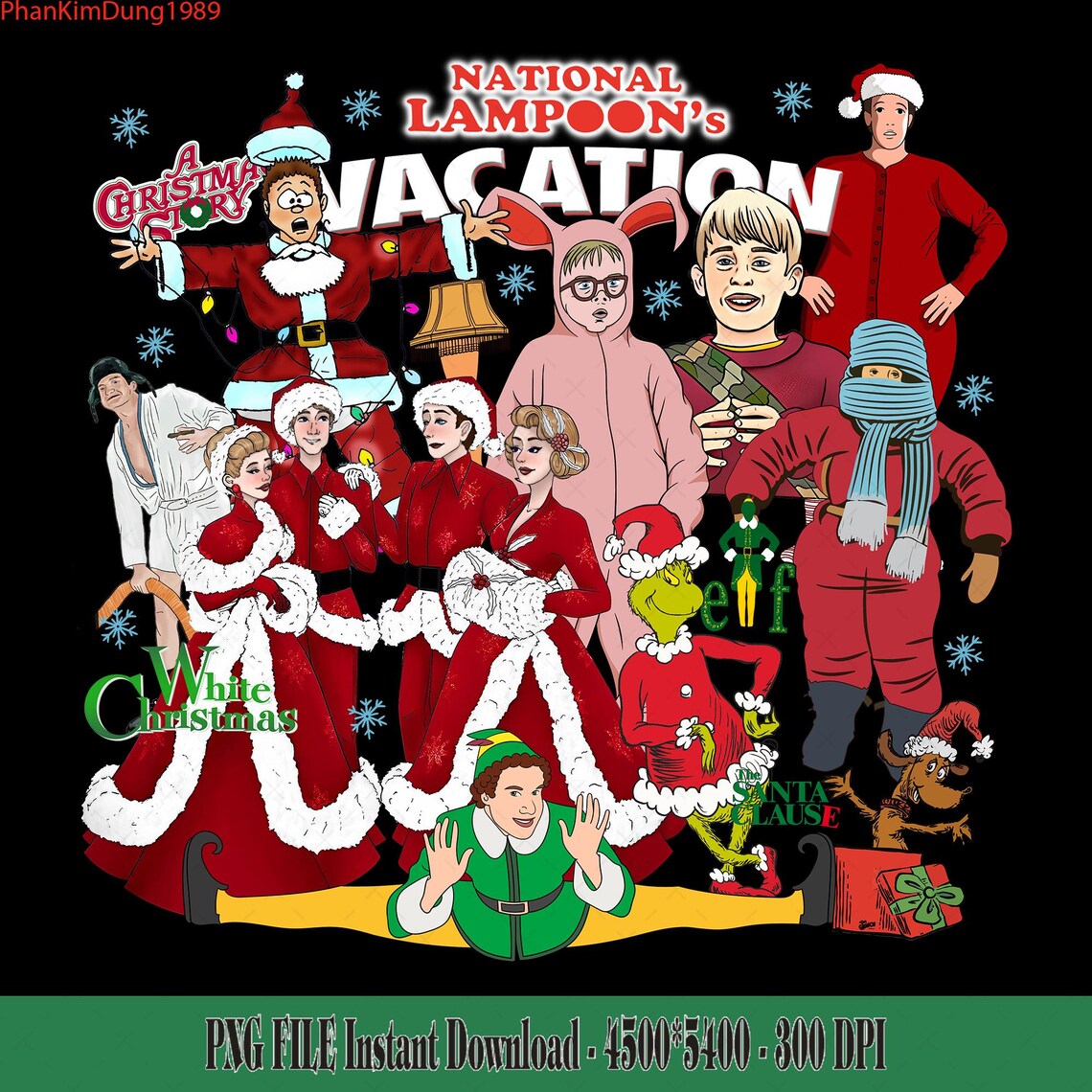 Merry Christmas Png, Christmas Movie Png, Retro Christmas Png — free download