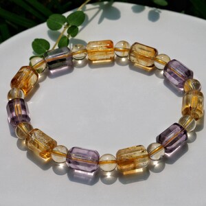 Good Luck Bracelet | Natural Citrine Crystal Bracelet | Spiritual Healing Sacral Chakra Bracelet | Gift For Men and Women | Boost Energy