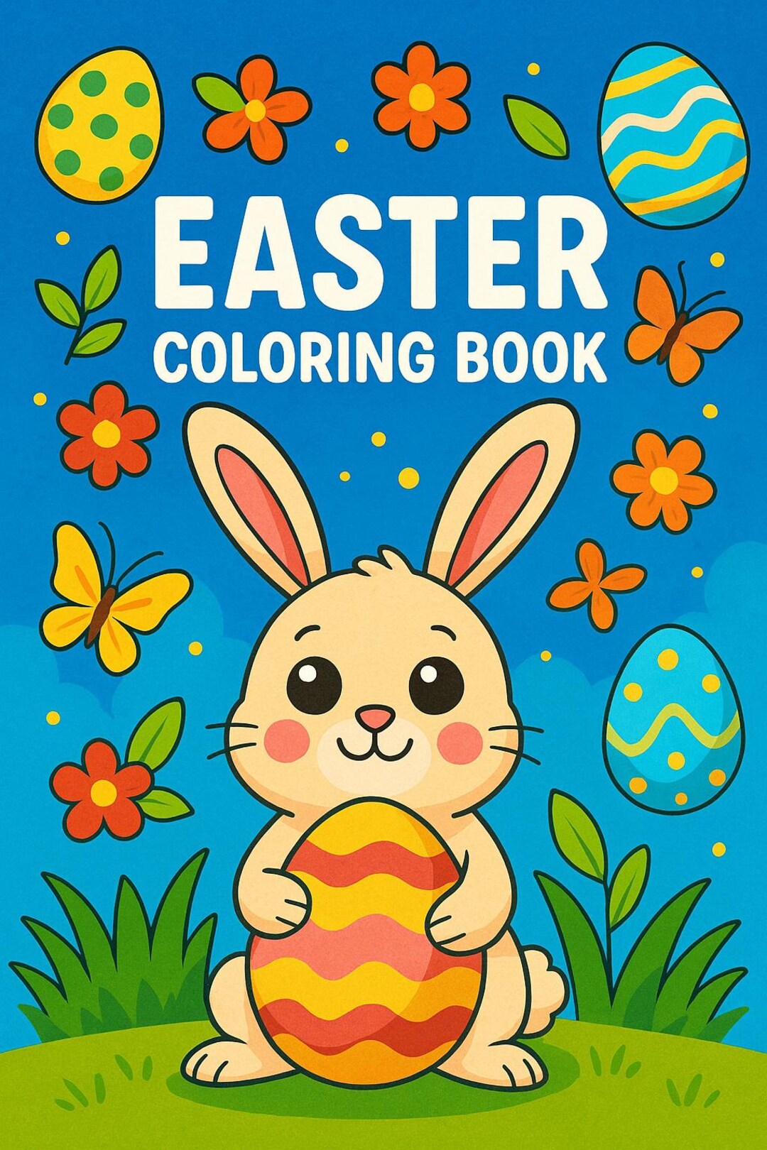 Easter Coloring Book for Kids | Printable Bunny and Egg Pages | Fun