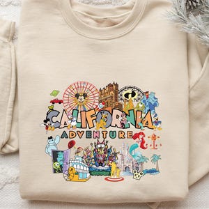 Comfort Colors® Disneyland Sweatshirt, Disney California Adventure Sweatshirt, Disney Vacation, Disney Family Hoodie, Disney Trip Sweatshirt