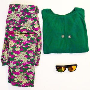 Floral Silk Brocade Trousers: High-Waisted Boho Pants