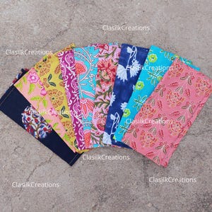 Tovaglioli di cotone stampati a mano: decorazioni floreali assortite per la tavola (20 pezzi)