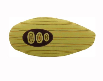 Tres ojos "Oval" moderno decorativo de la almohadilla 10 x 22 pulgadas