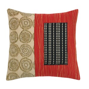 Red Alchemy Mini Modern Decorative Pillow 12 x 12 inches image 1