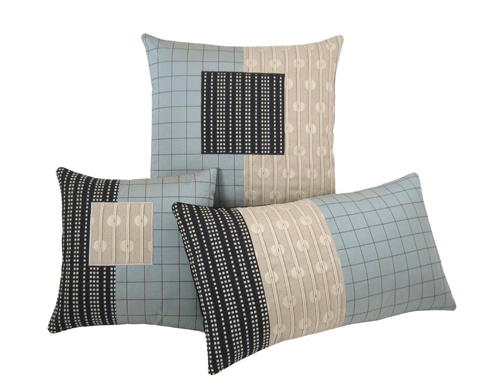 Aqua Alchemy Modern Decorative Pillow 12 X 12 Inches - Etsy