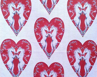 Unicorn Heart Tea Towel - Valentine Gift