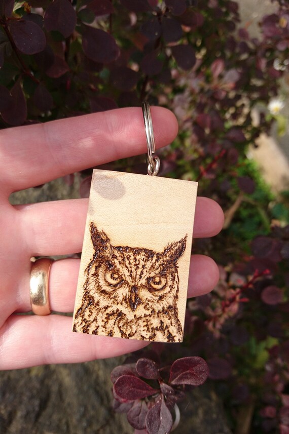 Bookmark - PERSONALIZED Great Horned Owl - Birch wood Bookmark - PERSONALIZED Great Horned Owl - Birch wood