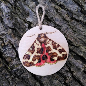 Bumblebee wall art gold painted pyrography hanging bee ornament