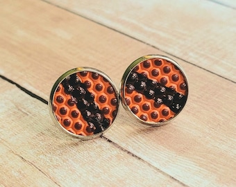Real Basketball Earrings, Basketball Stud Earrings, Basketball Earrings