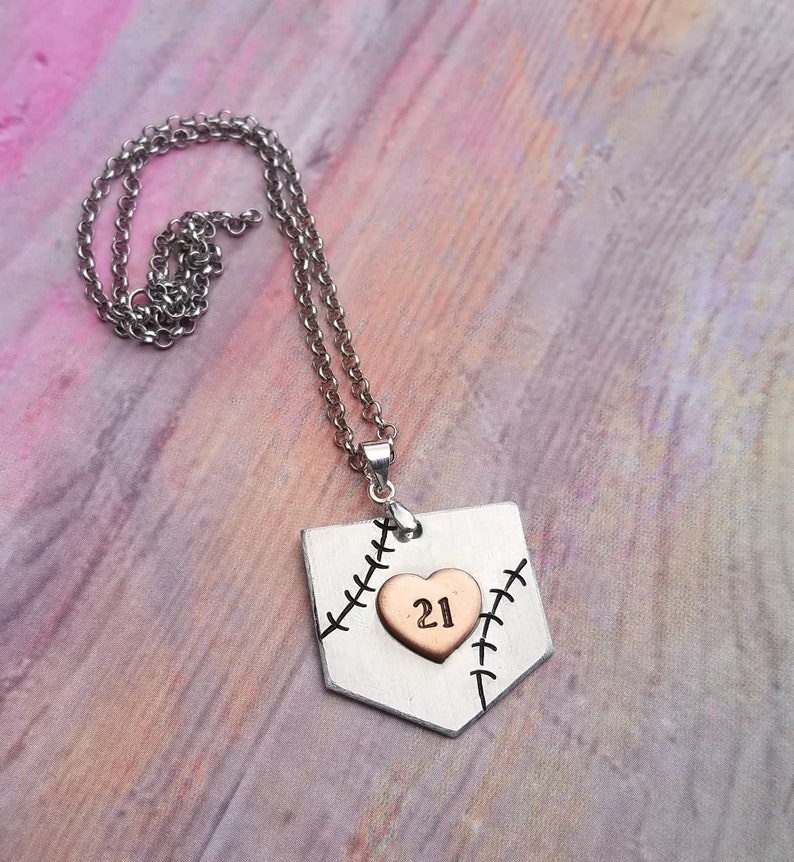 etsy baseball necklace