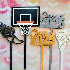 Plastic Pokes for Roses, Baseball Rose, Lacrosse Rose, Basketball Rose, Football Rose, Softball Rose, Graduation, Senior Night