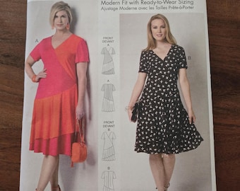 Butterick B6222 Dress Sewing Pattern: Connie Crawford Plus Size XL-6X