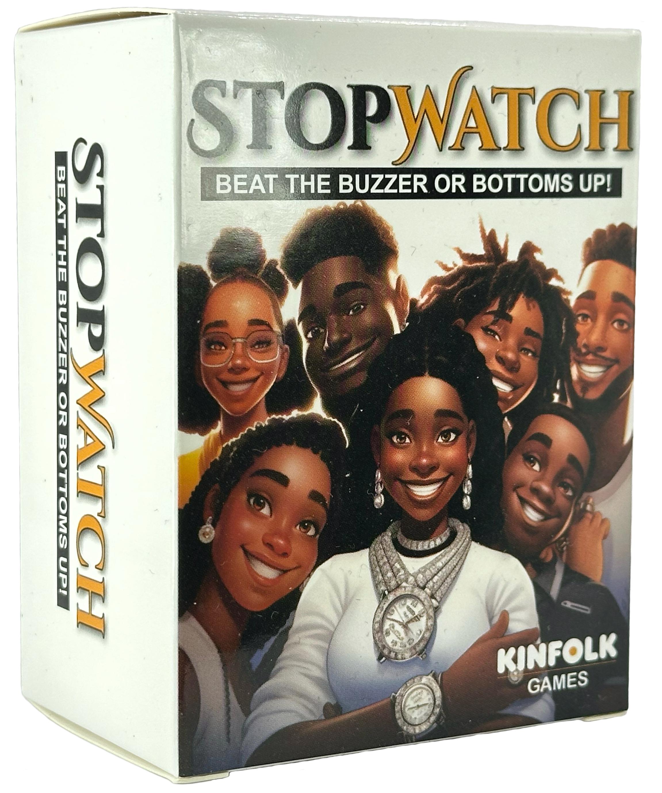 Stopwatch : The Ultimate Urban Party Black Owned Game - Celebrate Black Culture with Hilarious Drinking Cards for Unforgettable Nights