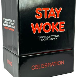 Stay Woke - Un jeu de cartes noir qui rend hommage aux films, à la musique et au patrimoine culturel des Noirs - Divertissement captivant et éducatif